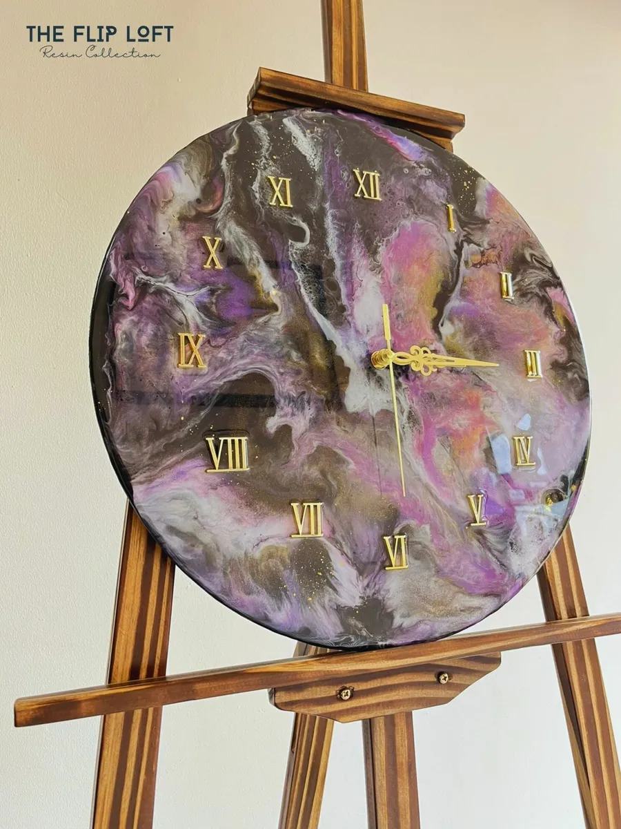 Luxury Clock - Resin Functional Art - Image 3