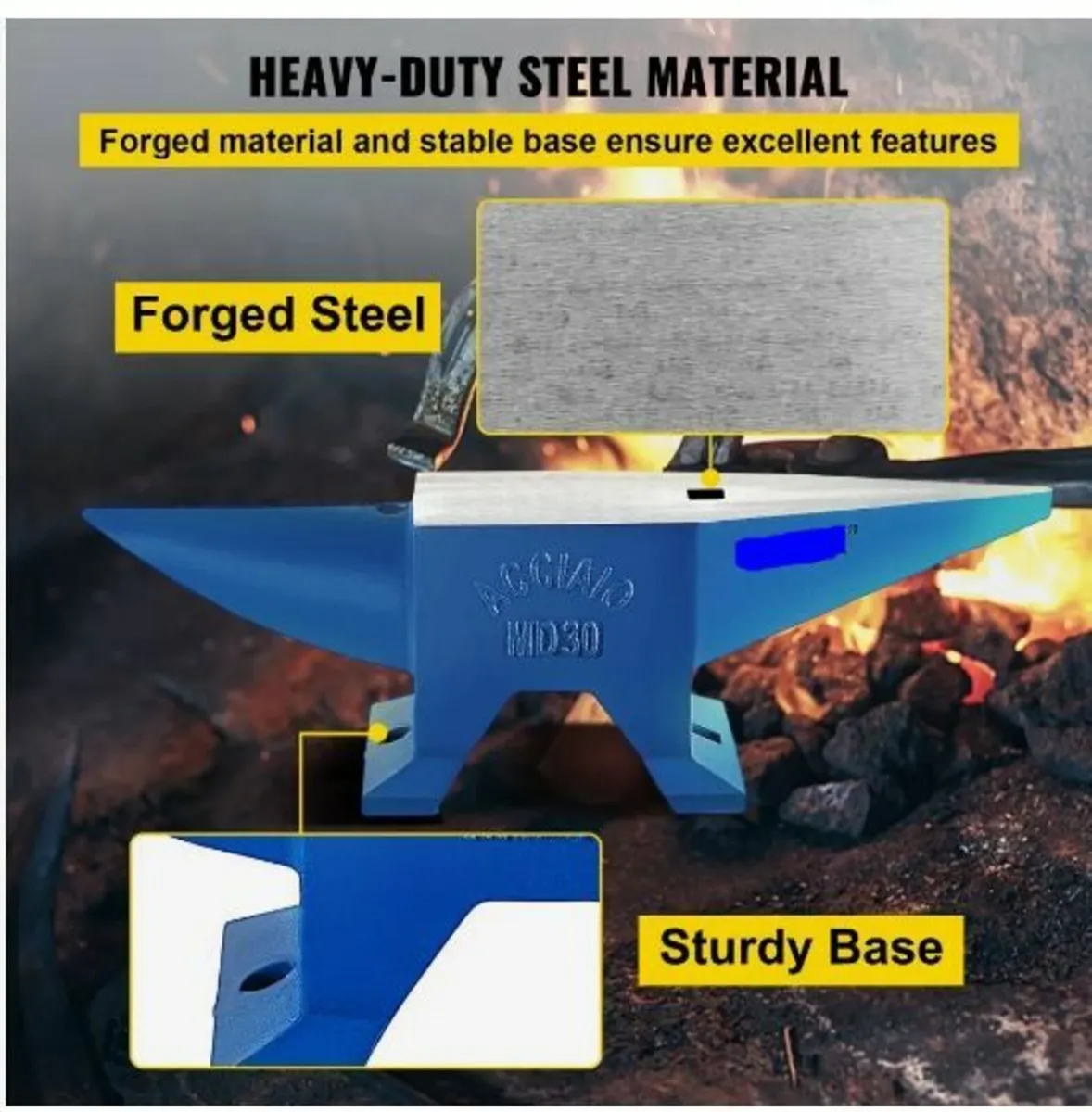 Pro Horn Anvil 30KG/66.1LBS Weight Steel - Image 3