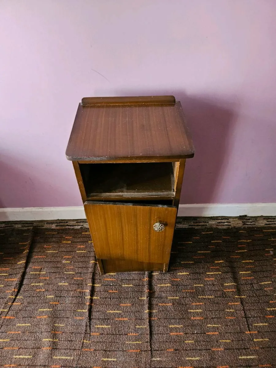 Vintage Antique Bedside Locker - Image 2