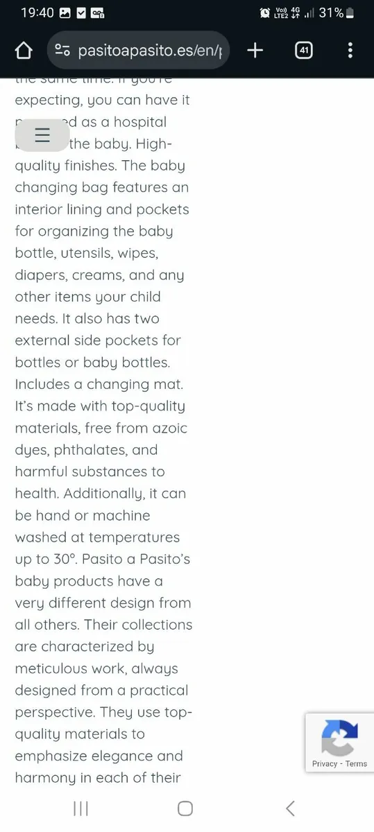 Pasito a Pasito Eco Leather Baby Changing Bag - Image 2