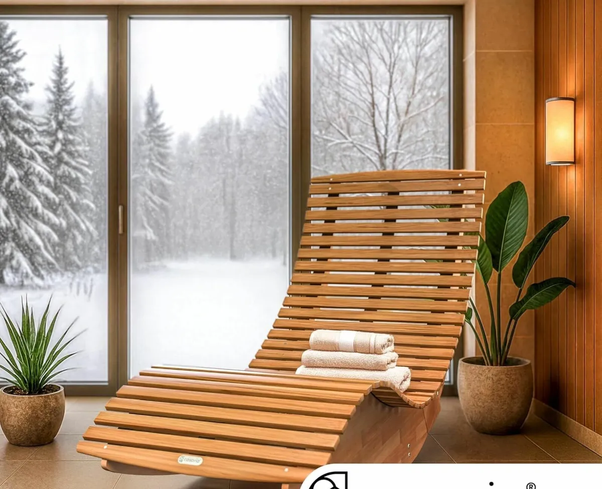 Swing Lounger FSC Certified Acacia Wood Ergonomic - Image 1