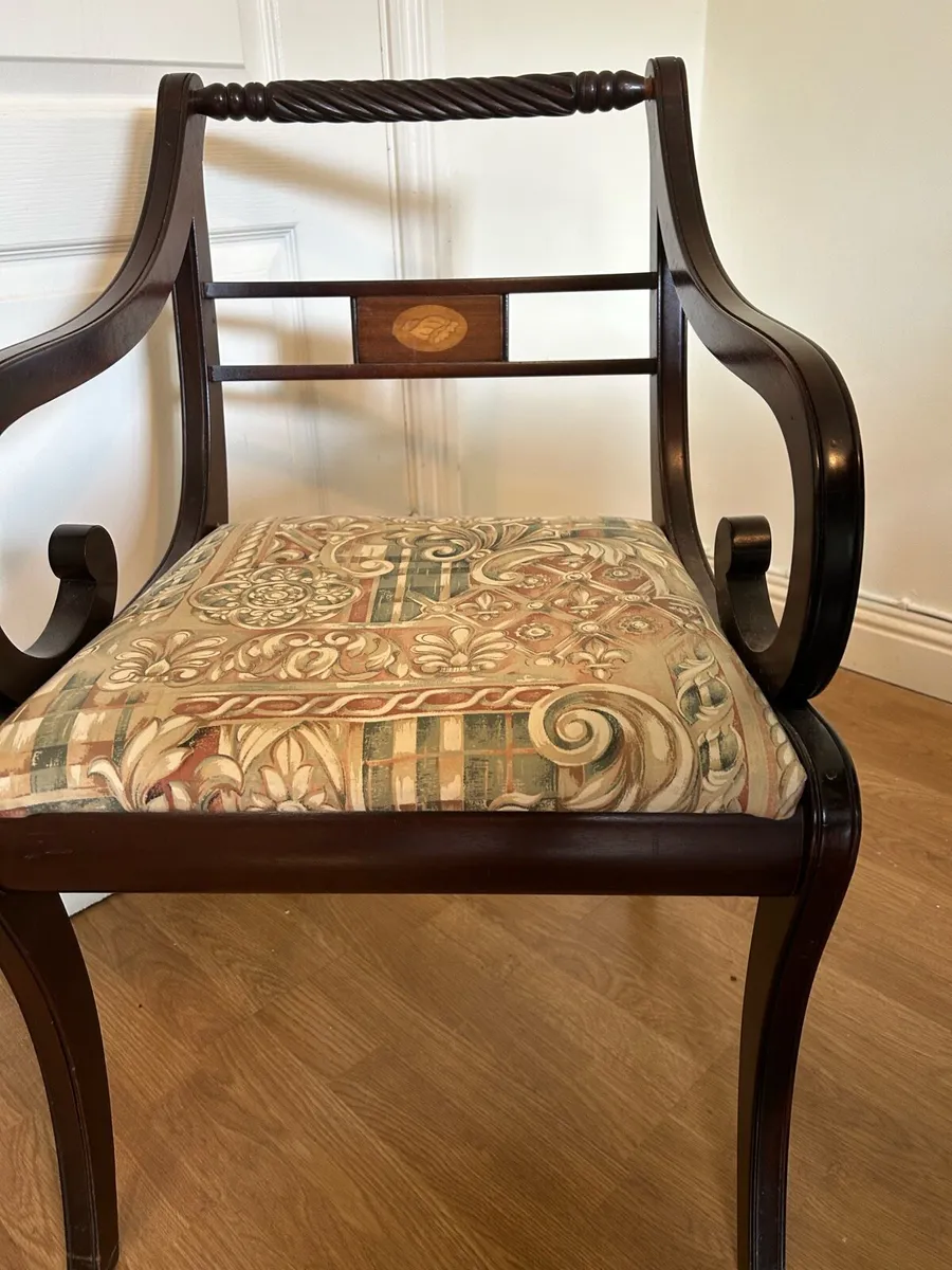 Antique Dining Table & Chairs - Image 2