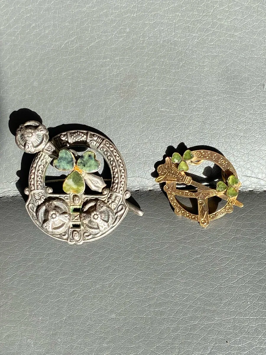 Two vintage Tara Brooches Celtic revival - Image 1