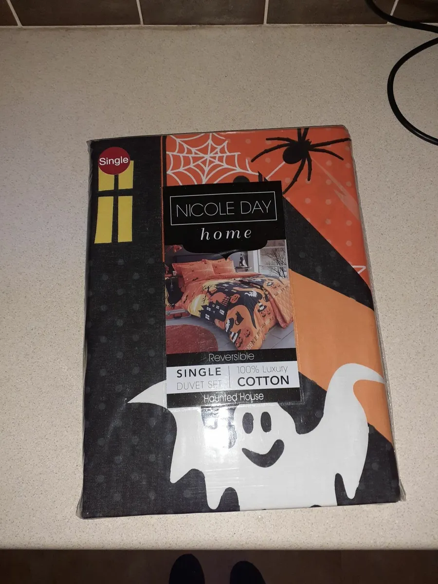 New 100% cotton SINGLE cover halloween - Image 1