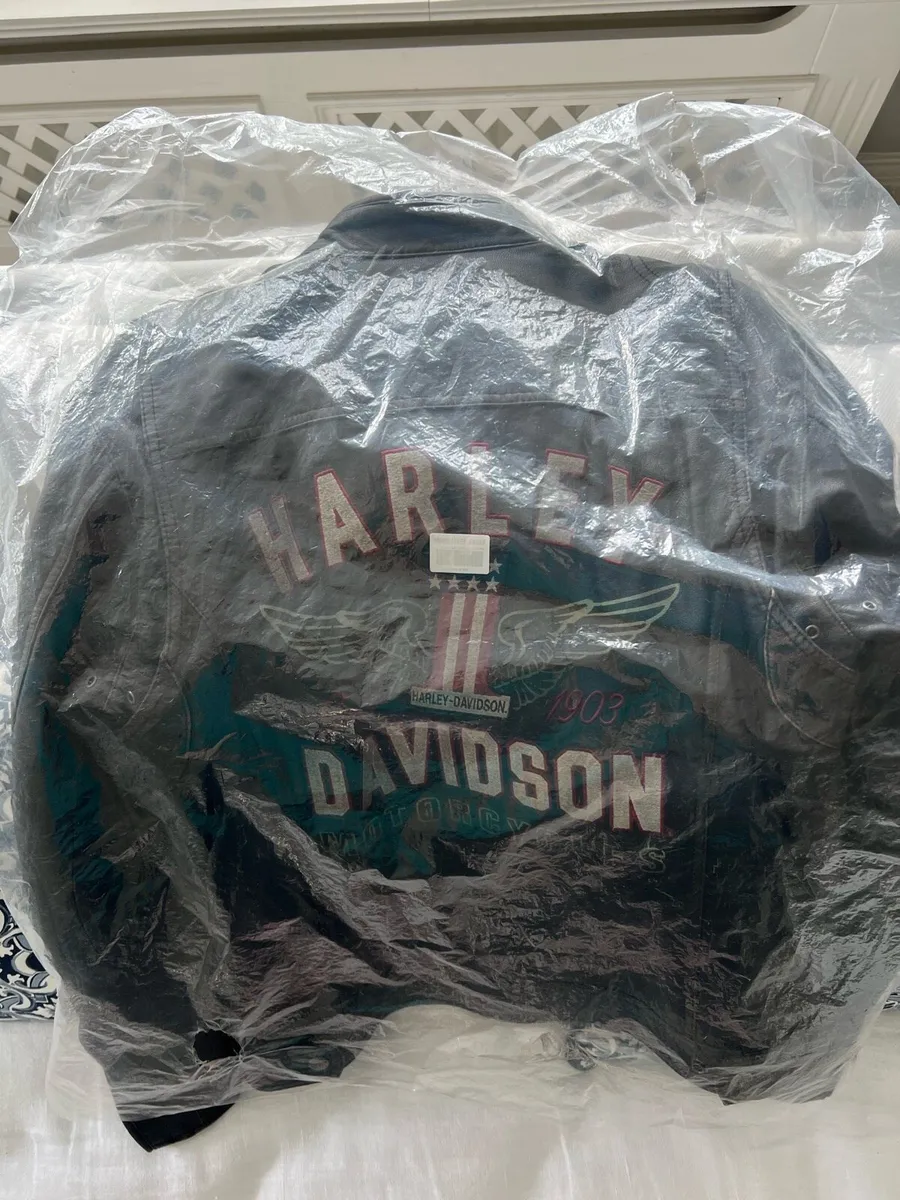 Vintage Harley Davidson Leather Jacket with tags - Image 2