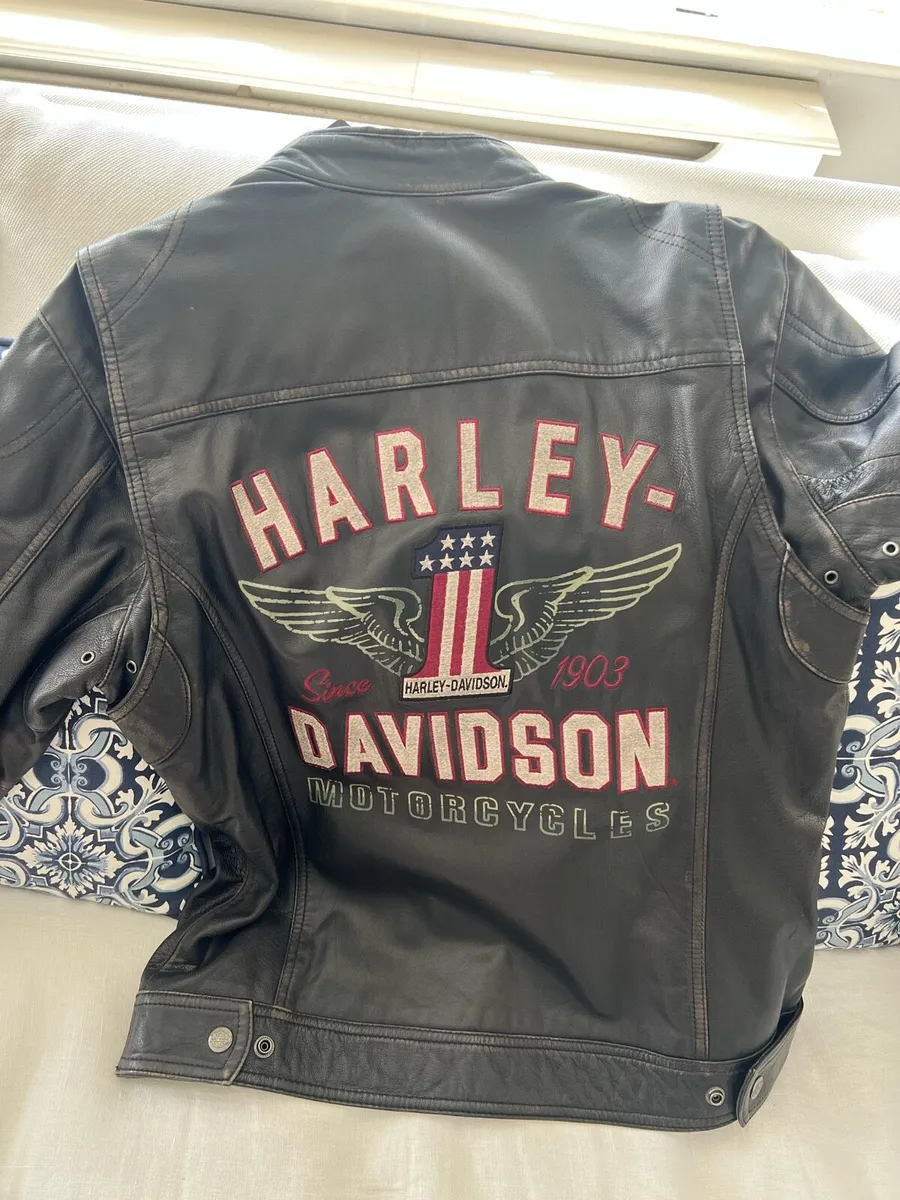 Vintage Harley Davidson Leather Jacket with tags - Image 1