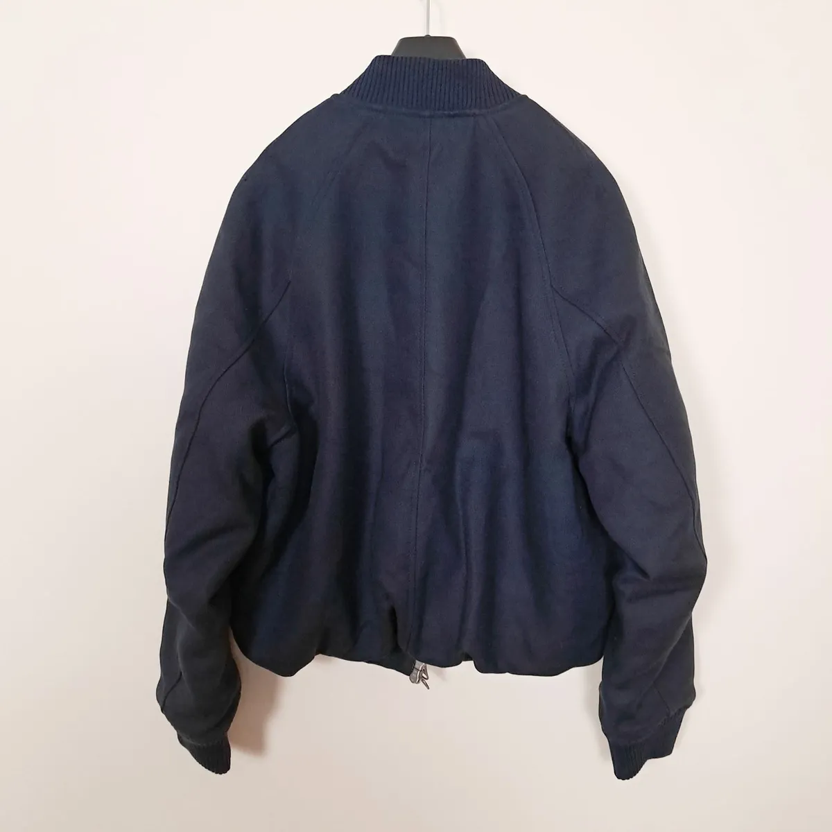 Zara Navy Blue Bomber Jacket Mens Padded Lined M - Image 4