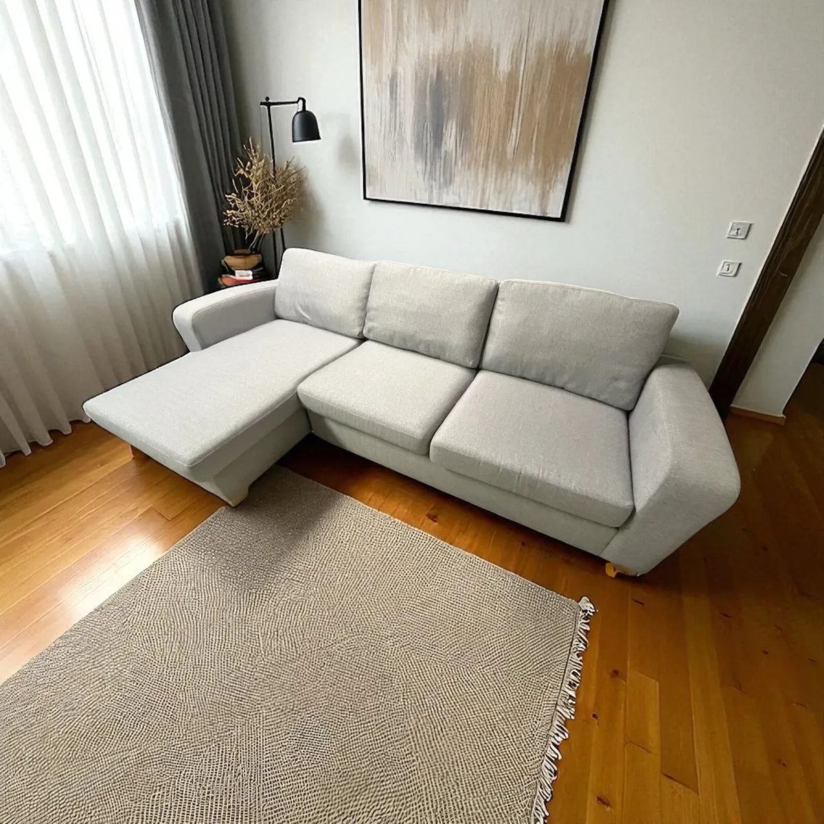 DFS Grey corner sofa couch Furniture - Image 4