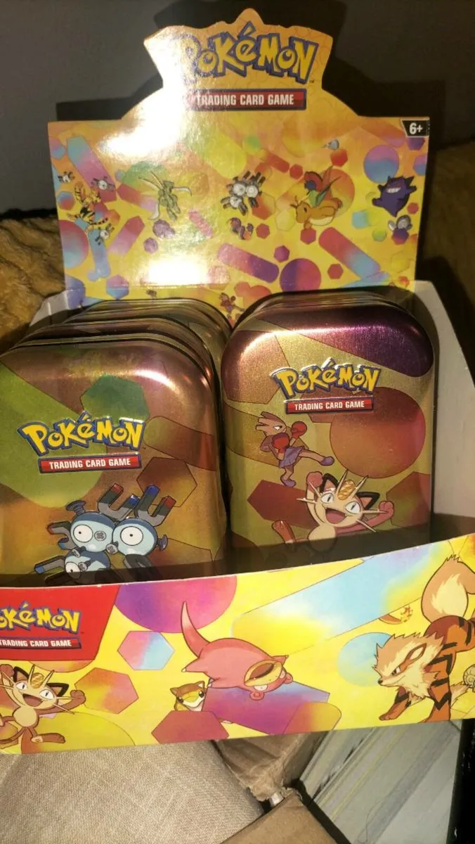 POKEMON TRADING CARDS GAME TINS 7 TINS.. - Image 1