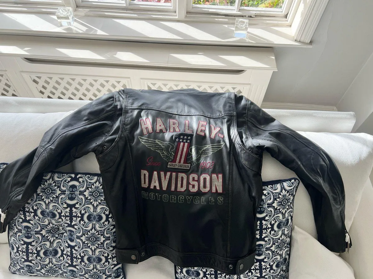 Vintage Harley Davidson Leather Jacket with tags - Image 3