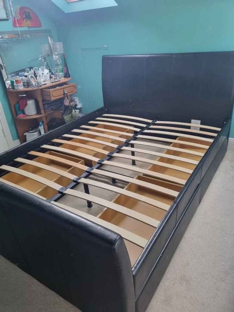 King size bed with storage