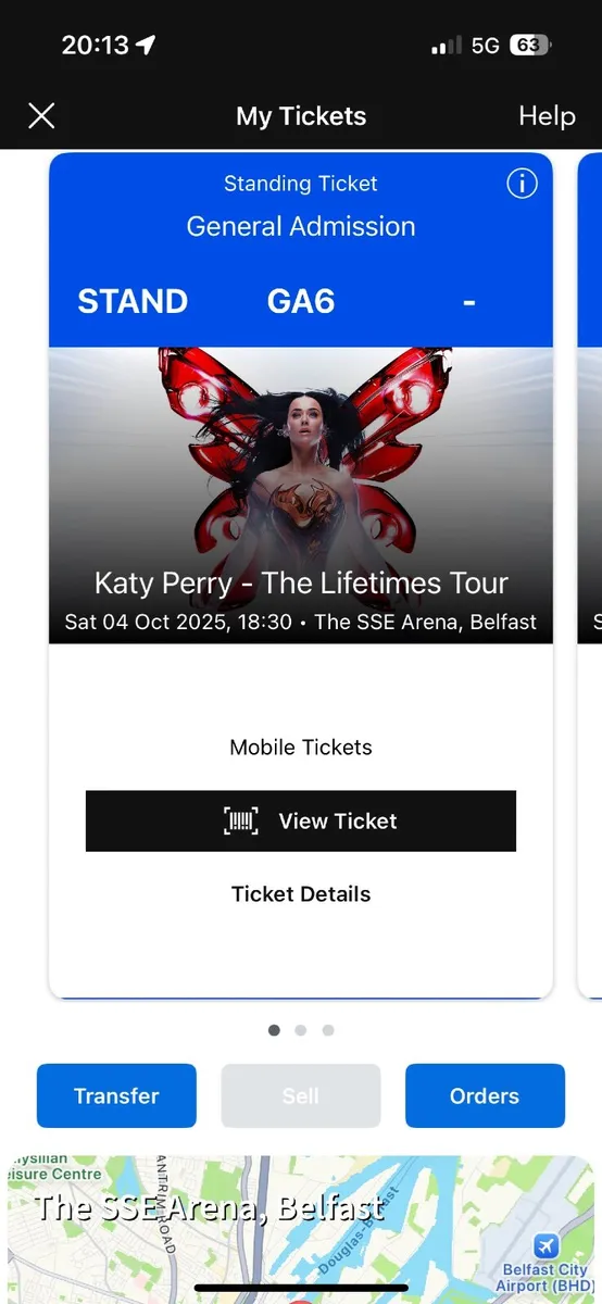 Concert ticket - Katy Perry