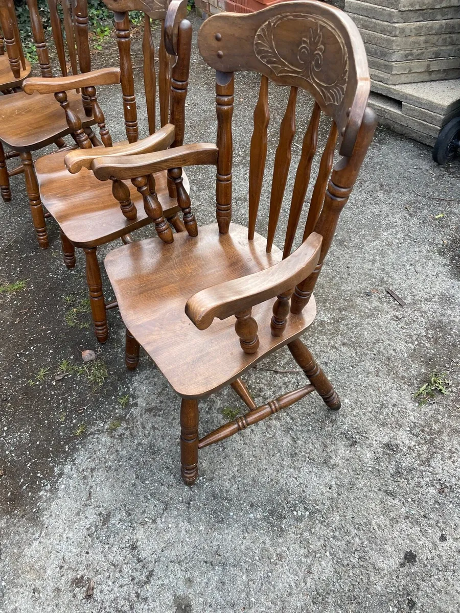 Kitchen chairs x6 - Image 4