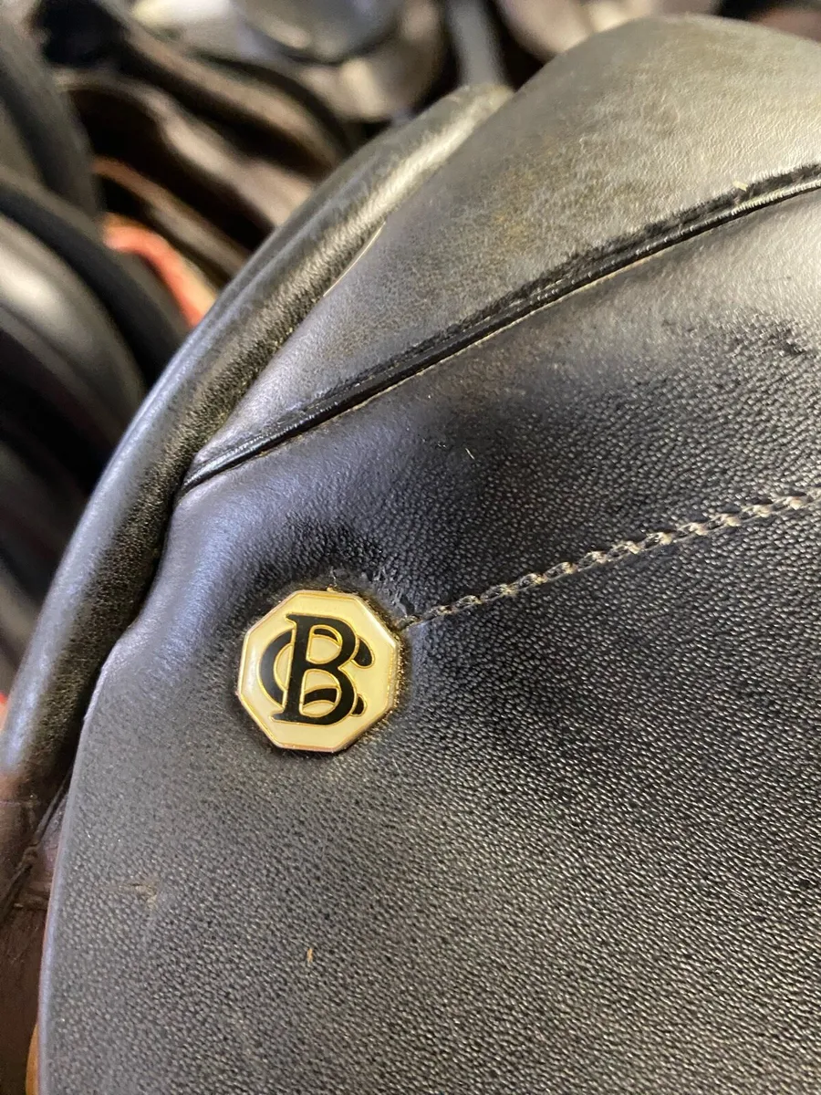 17” cliff barnsby black Leather saddle - Image 4