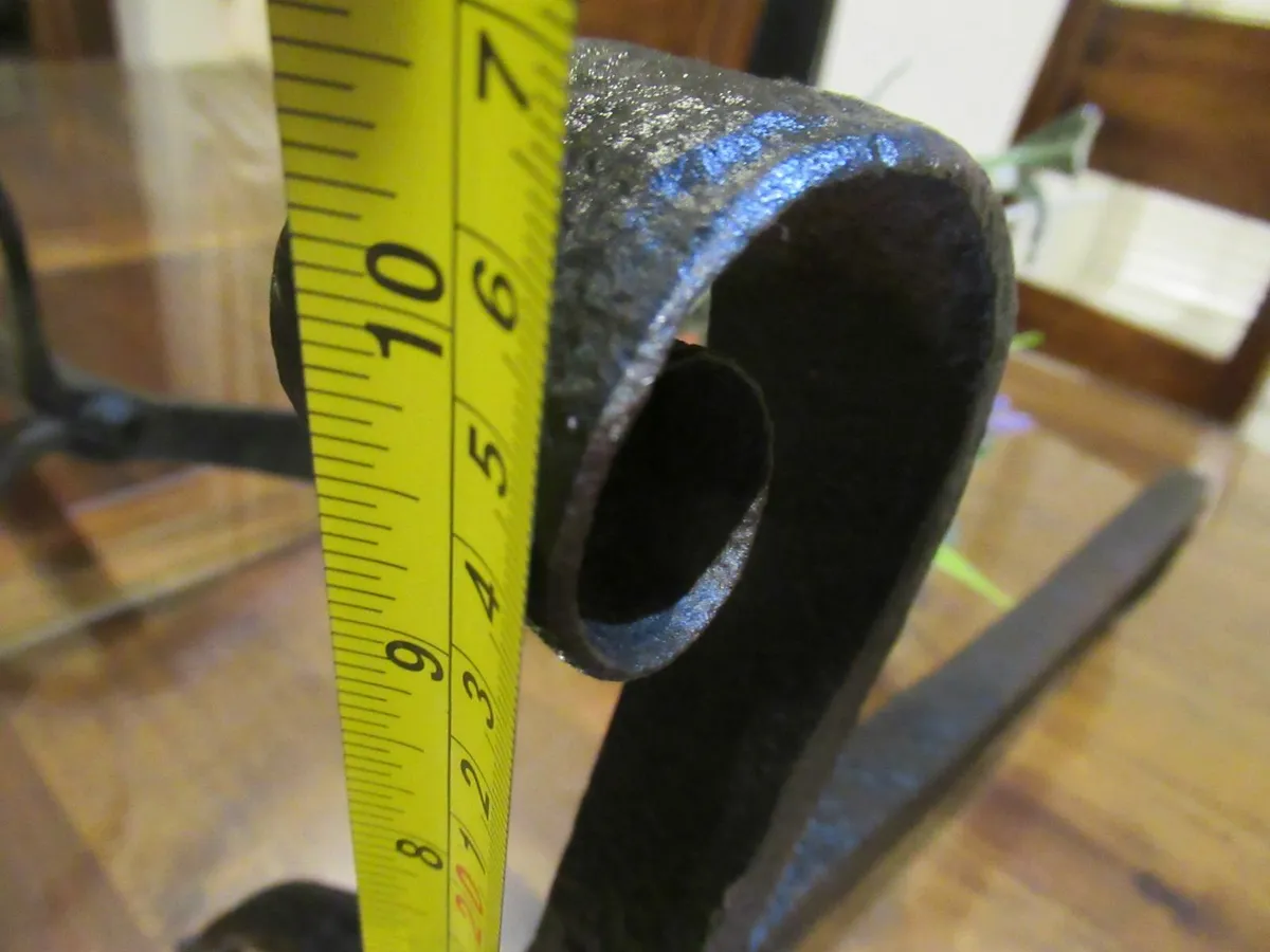 antique vintage cast iron fire log holder wood - Image 3