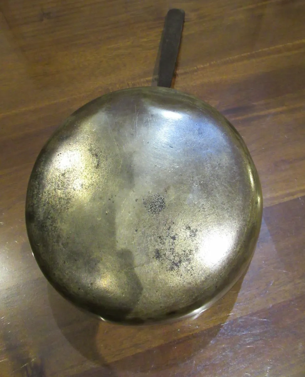 antique vintage brass saucepan cottage kitchen - Image 3