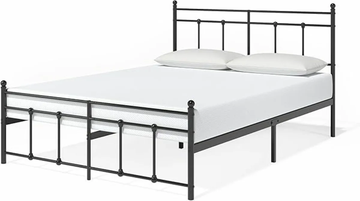 Super King Bed Frame 180x200 cm Headboard - Image 1