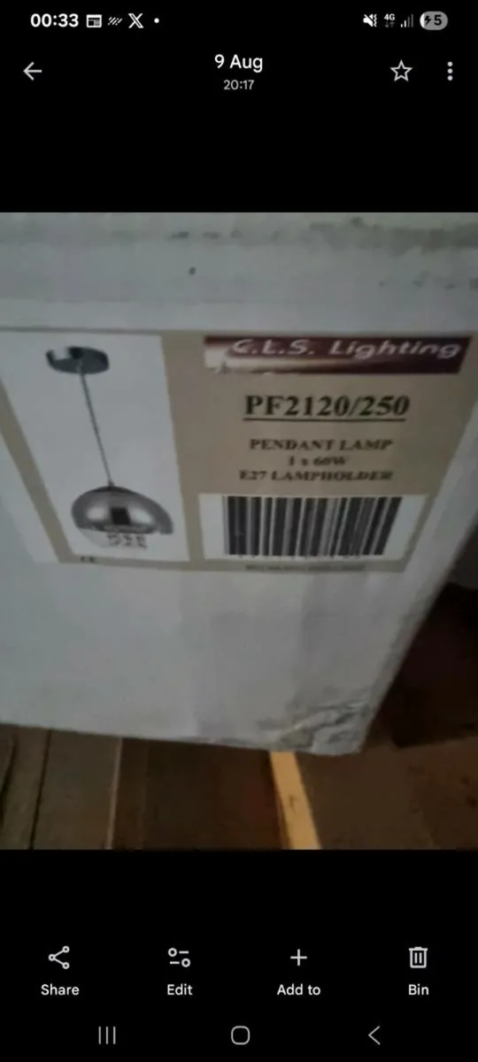 PENDANT LAMP / CHROME FINISH - Image 2