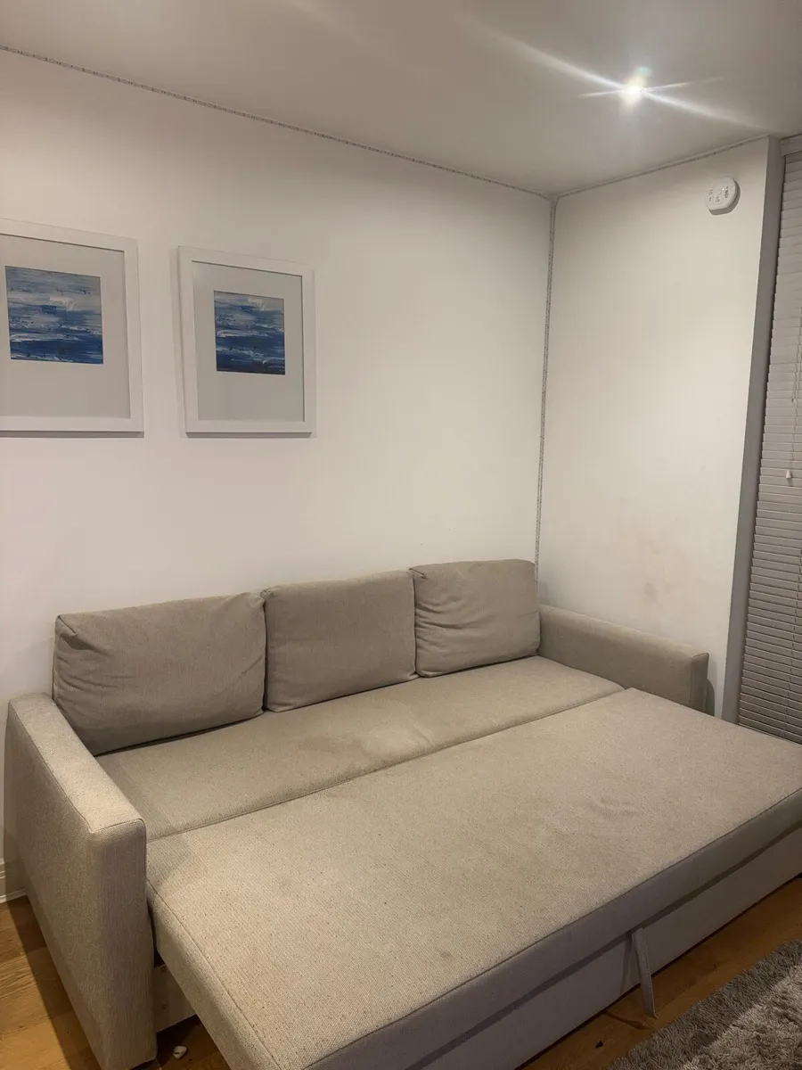 Sofa bed with storage from IKEA (Hyllie beige) - Image 1