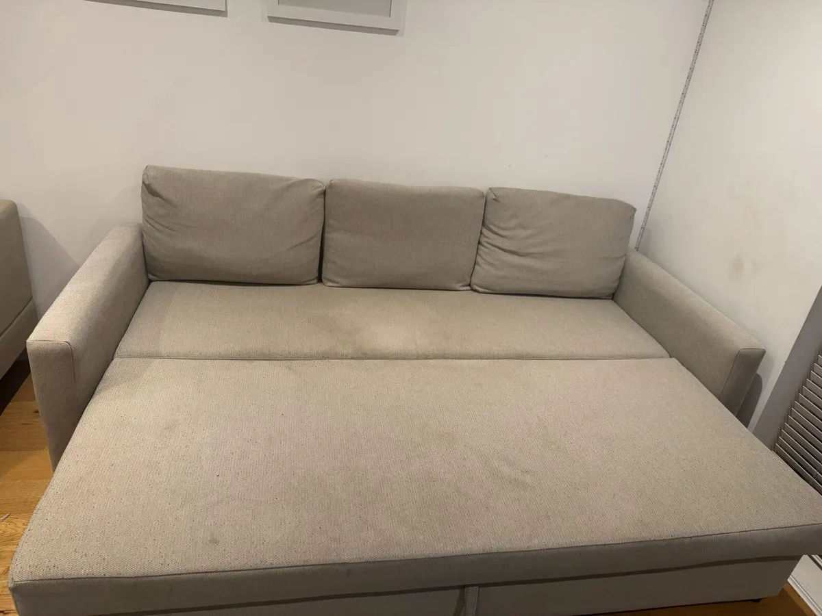 Sofa bed with storage from IKEA (Hyllie beige) - Image 4