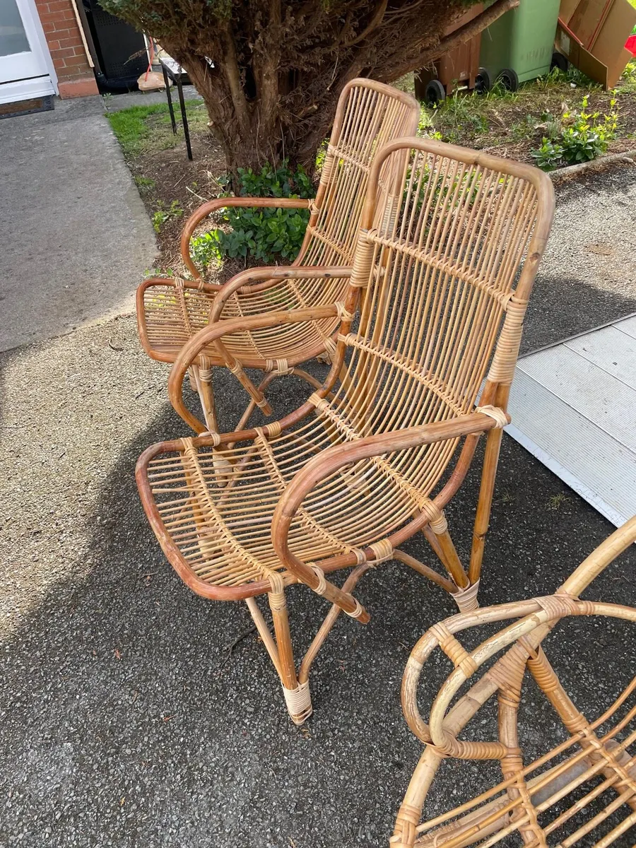 3 wicked garden chairs - Image 3