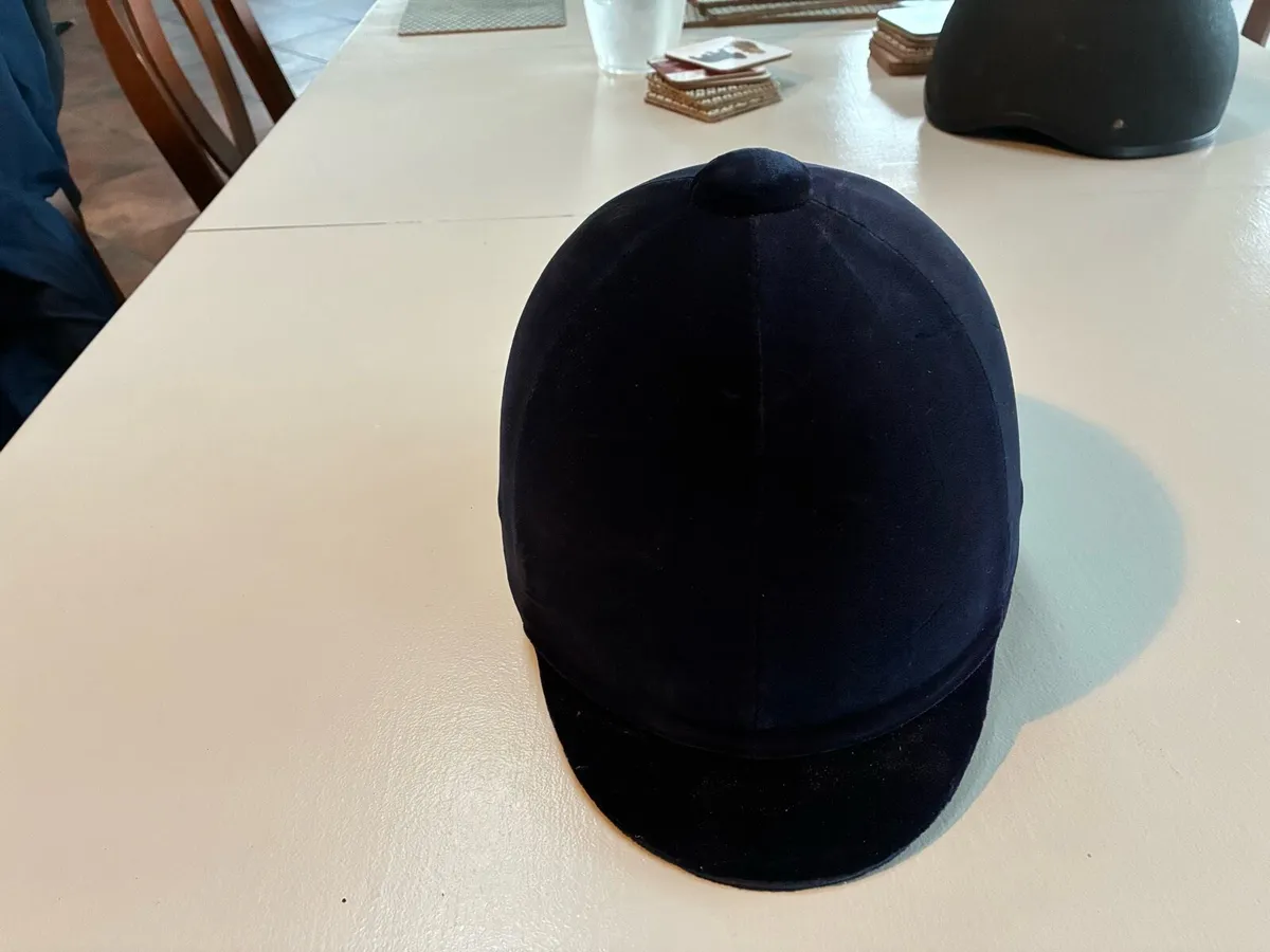Velvet Riding Hat and Skull Helmet - Image 2