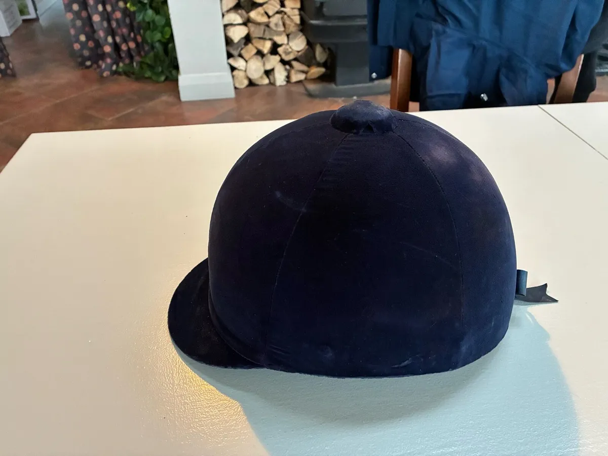 Velvet Riding Hat and Skull Helmet - Image 3