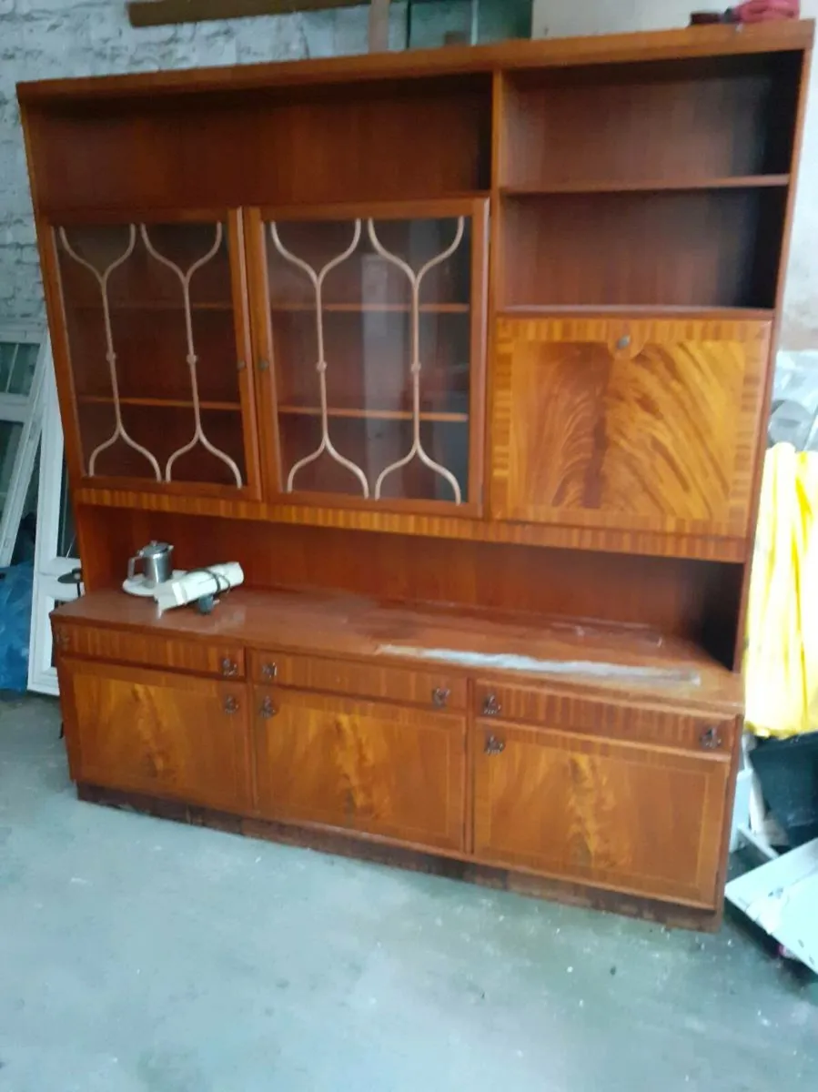 Walnut wall unit