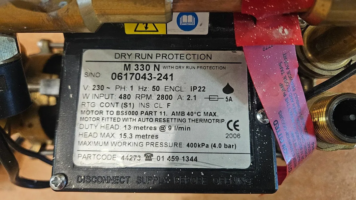 Stuart Turner M330N Negative Head Booster Pump - Image 2