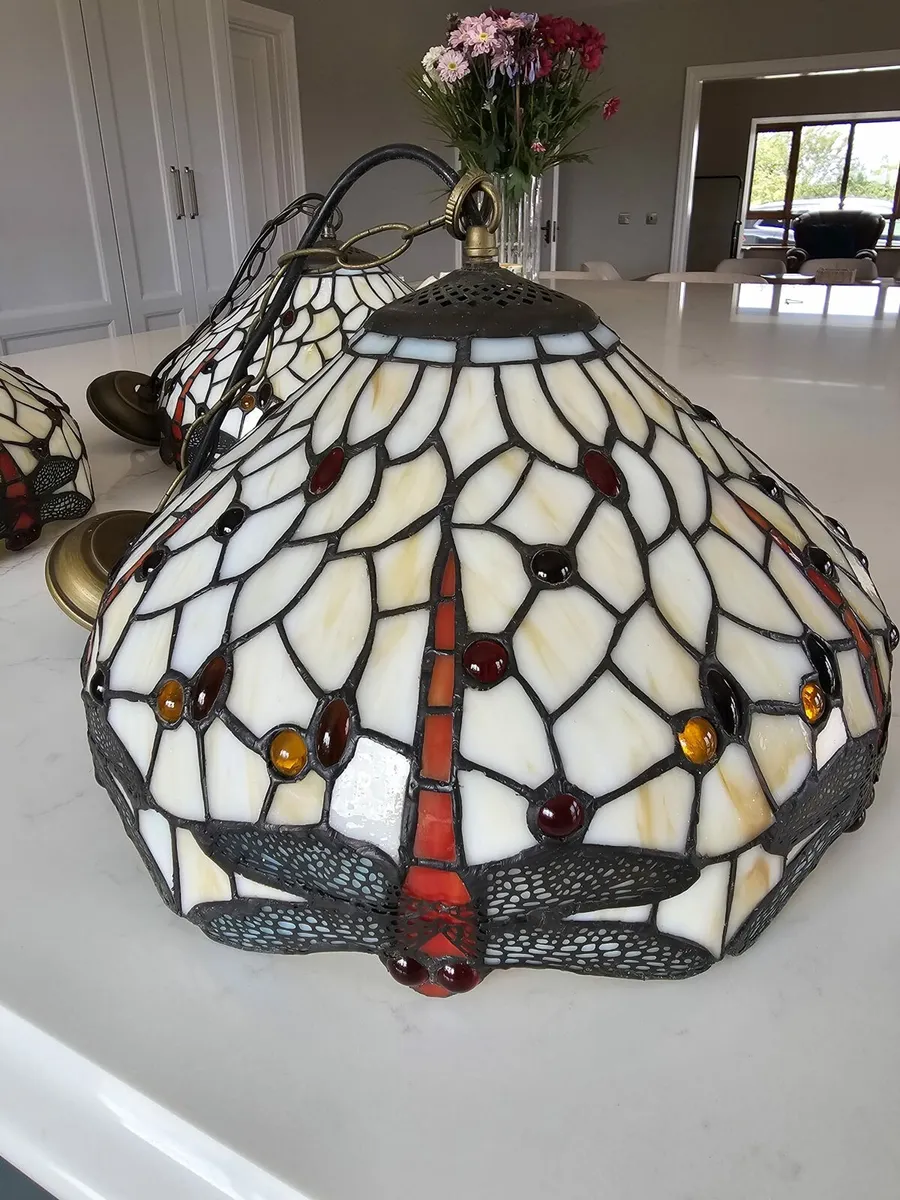 3 hanging Tiffany lights. €400 for all 3 - Image 3