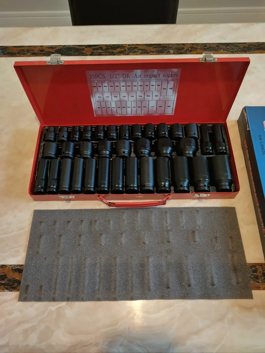1/2" Drive 6 Point Impact socket sets - Image 1