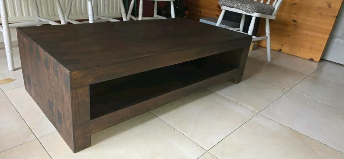 Coffee table, solid wood - Image 1