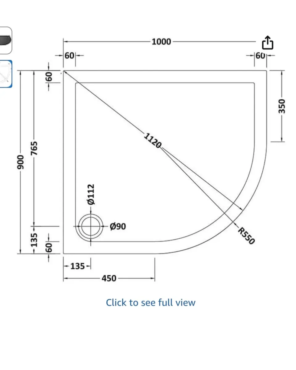 Shower enclosure and shower tray - Image 2