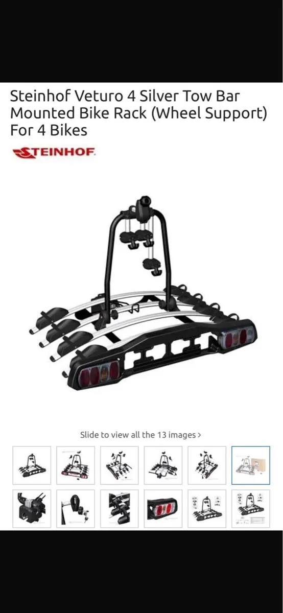 Tow Bar Mounted Bike Rack for 4 Bikes - Image 3