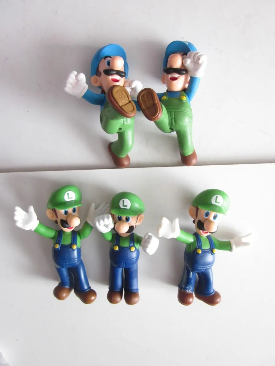 Super Mario Jakks Poseable 2.5" Luigi Figures X5 - Image 4