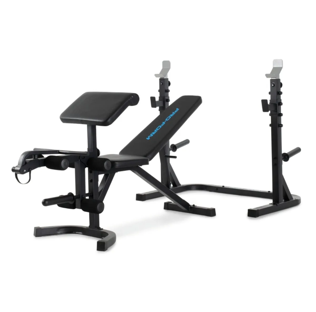 Proform olympic rack and bench and 10kg sandbag - Image 1