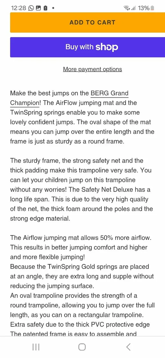 Berg Trampoline - Image 3