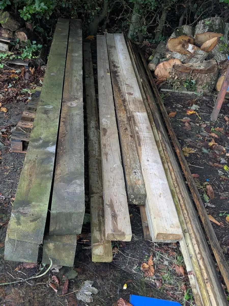 New 6 x6 pressure treated timbers 15 ft 5 length - Image 3