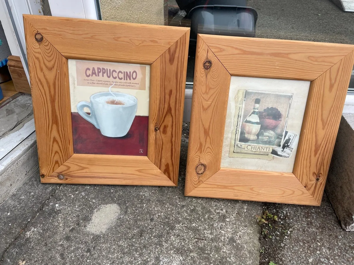 2 pine picture frames - Image 2