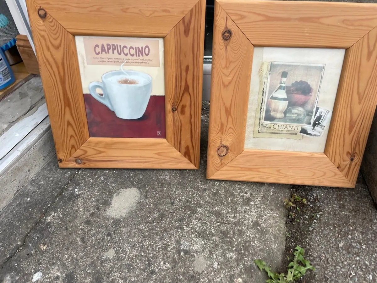 2 pine picture frames - Image 4