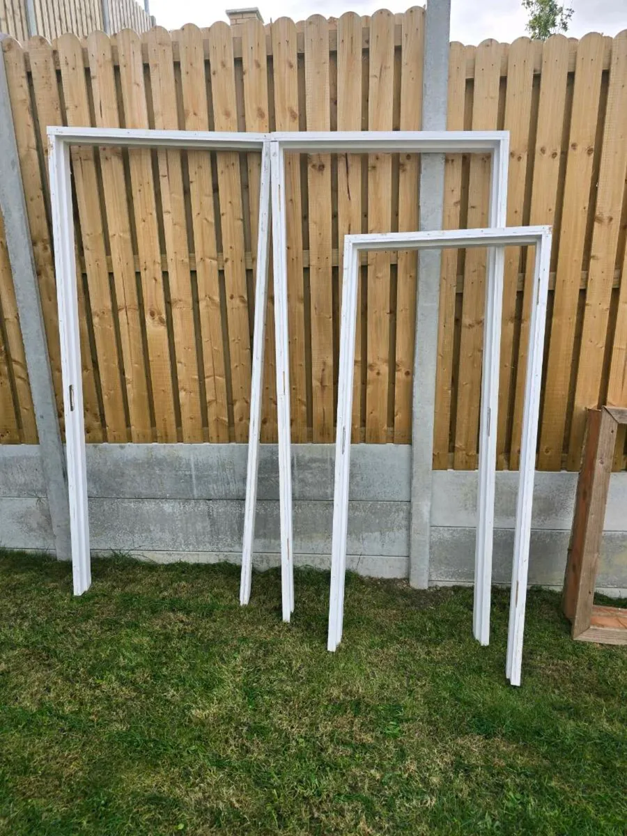 New white doors for inside usage plus door frames - Image 2