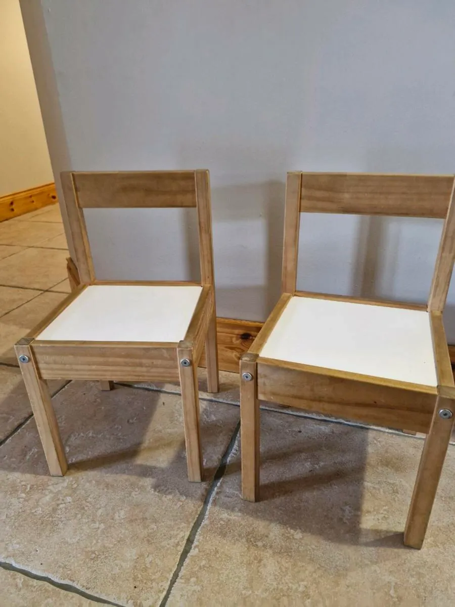 Ikea children's table and chairs - Image 3