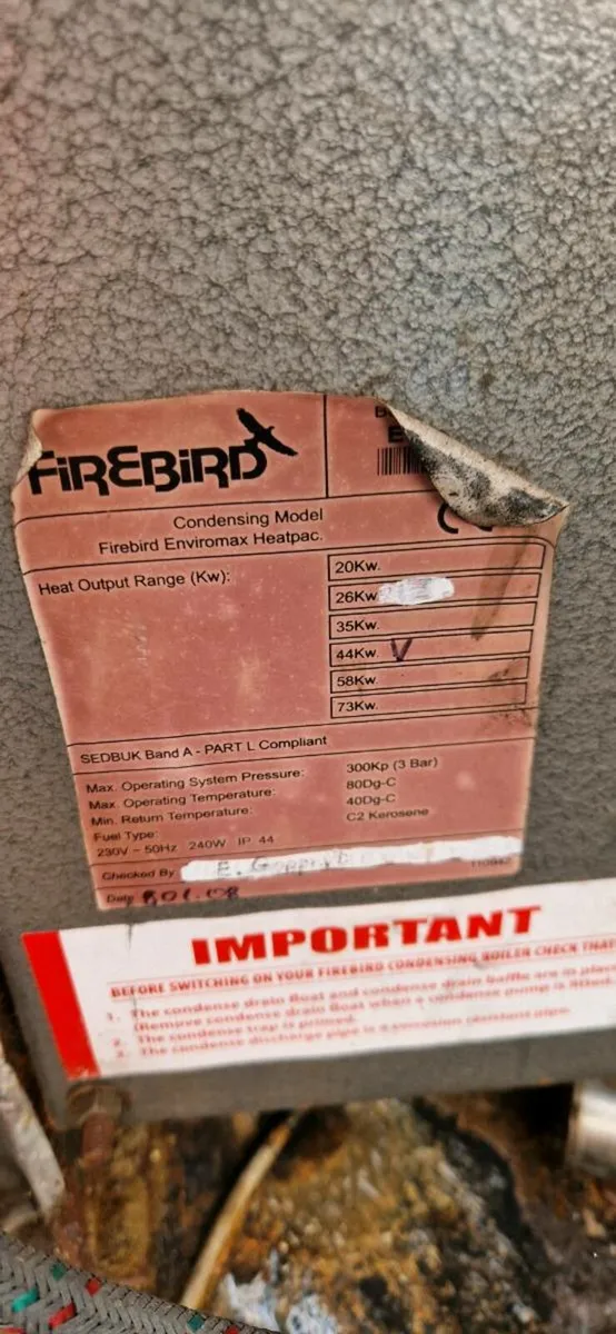 Firebird Heatpac 44kw condenser boiler - Image 2