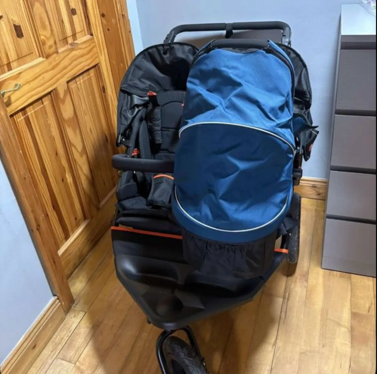Carrycot and adapter for out and about double - Image 1