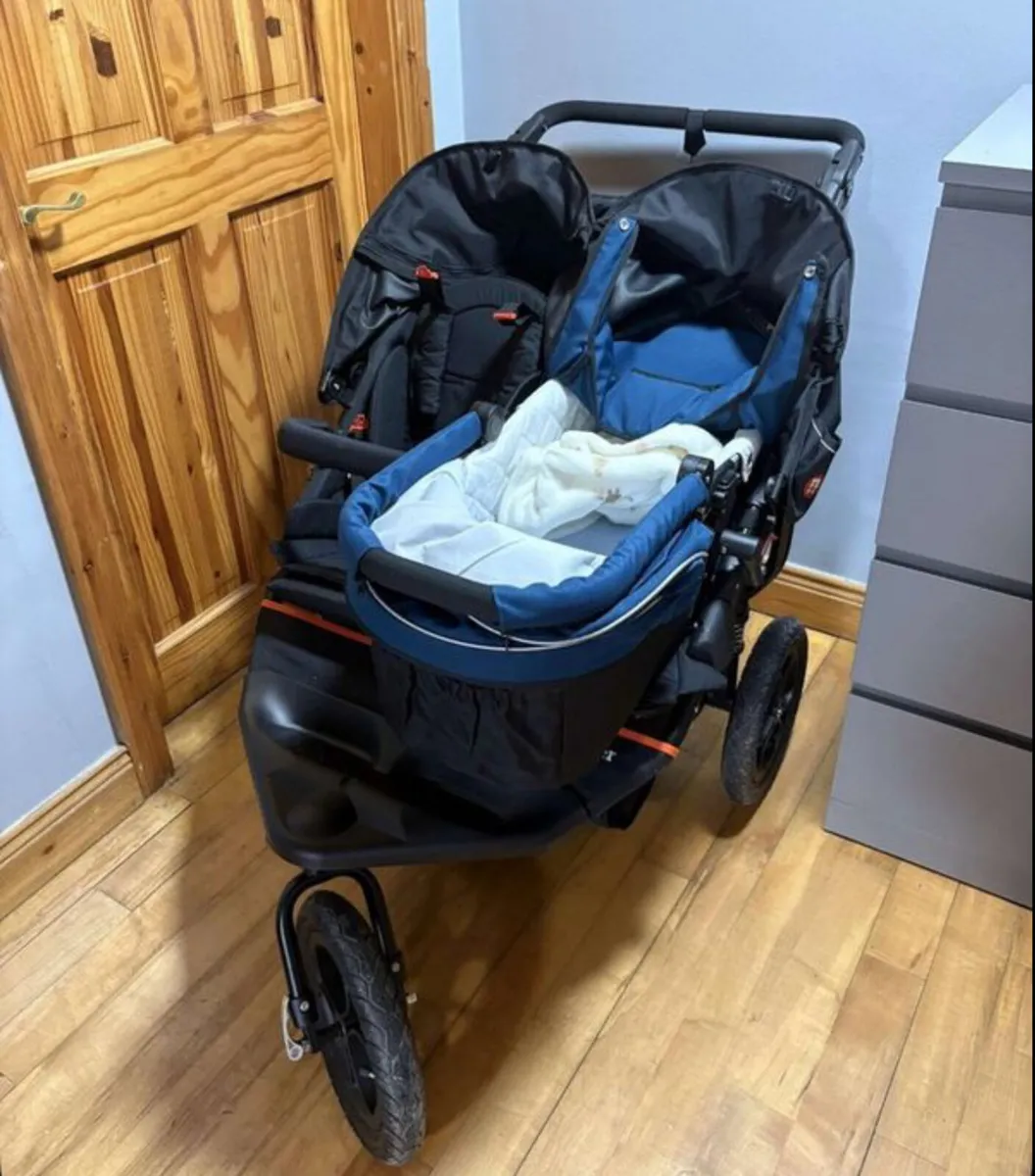 Carrycot and adapter for out and about double - Image 2