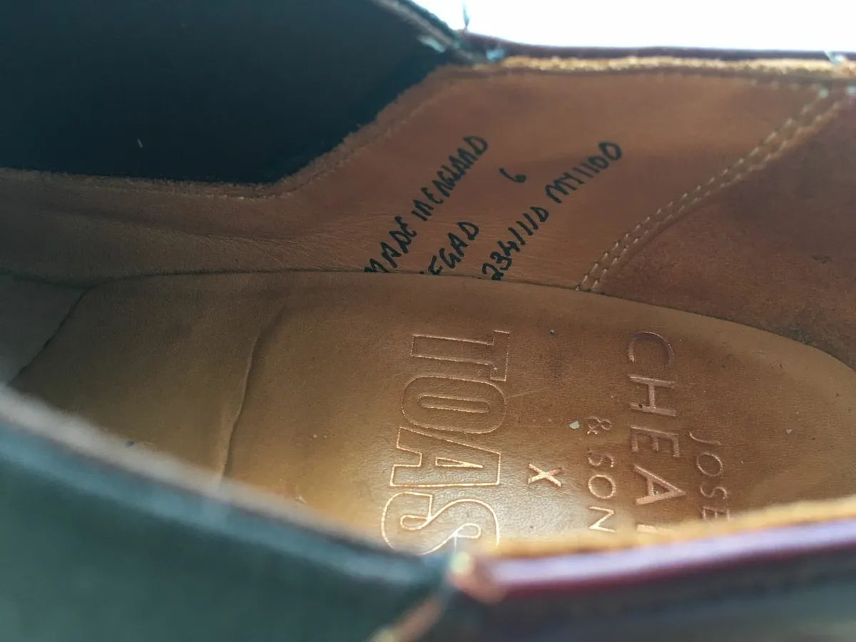 Joseph Cheaney Shoes UK6 EU 39 Oxblood Leather Sho - Image 4