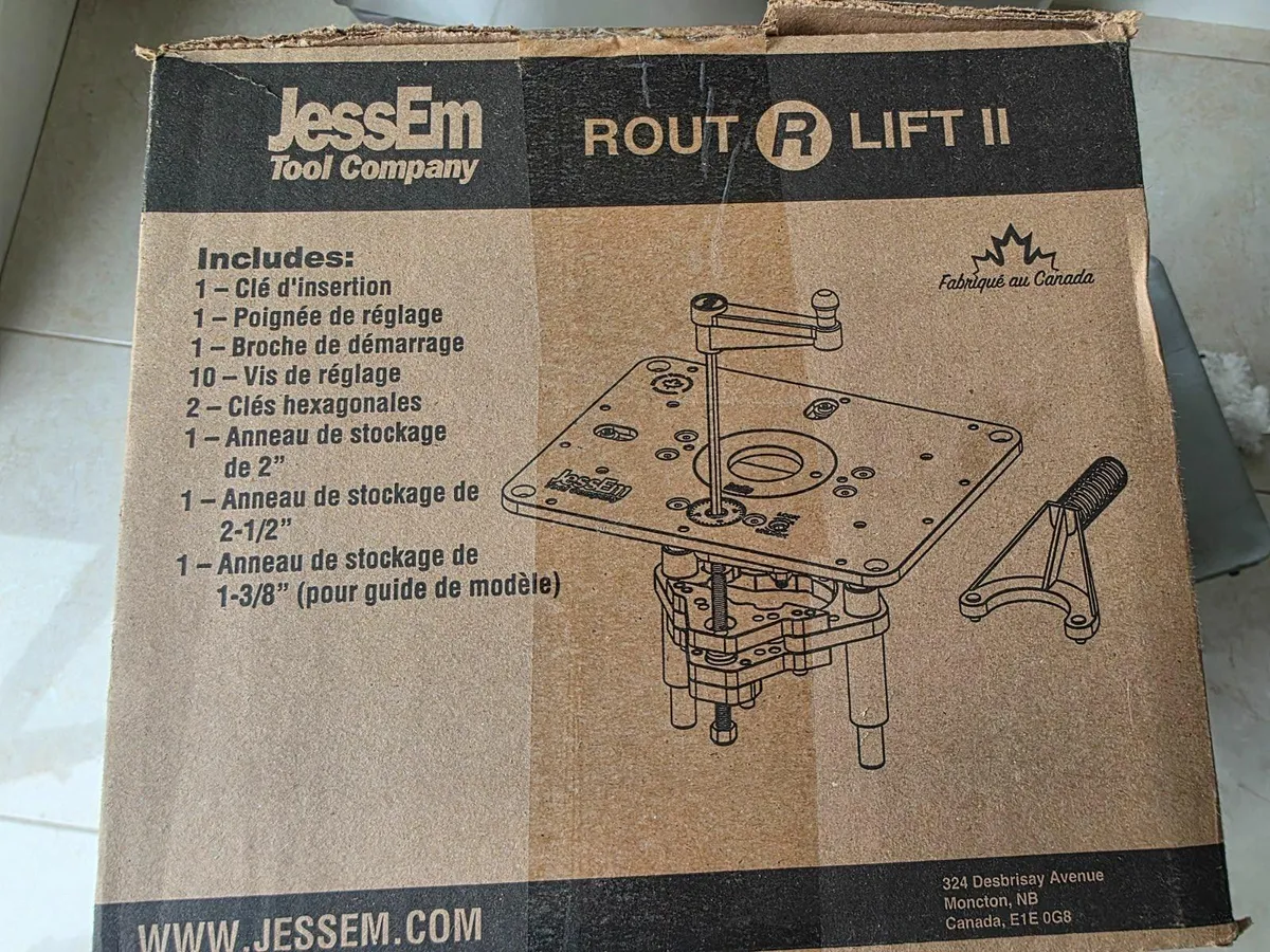 JessEm Rout-R-Lift II Router Lift brand new - Image 2