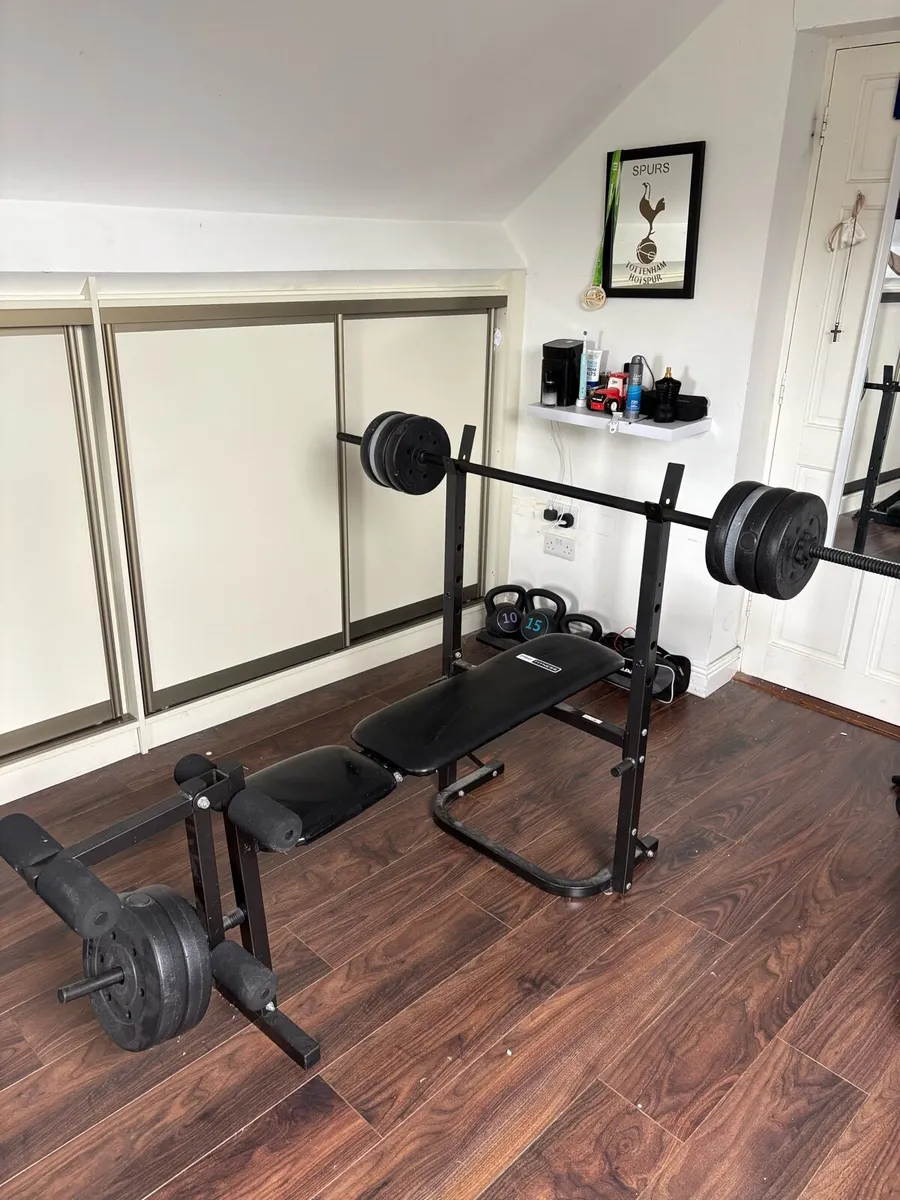 Gym Equipment: Bench, Squat Rack, Dumbbells 130kg - Image 4