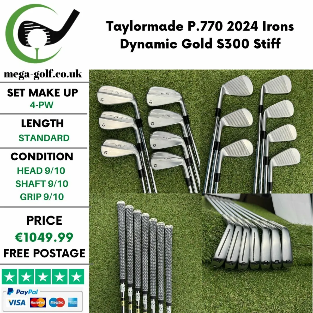 Taylormade P.770 2024 Irons / 4-pw / Stiff - Image 1