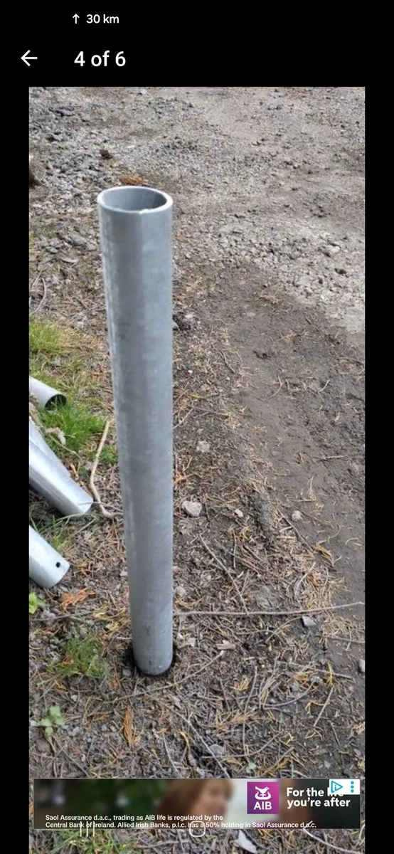 Galvanised Tubular steel posts - Image 4